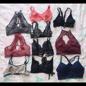 10 Brand new Victoria’s Secret size XS bralettes